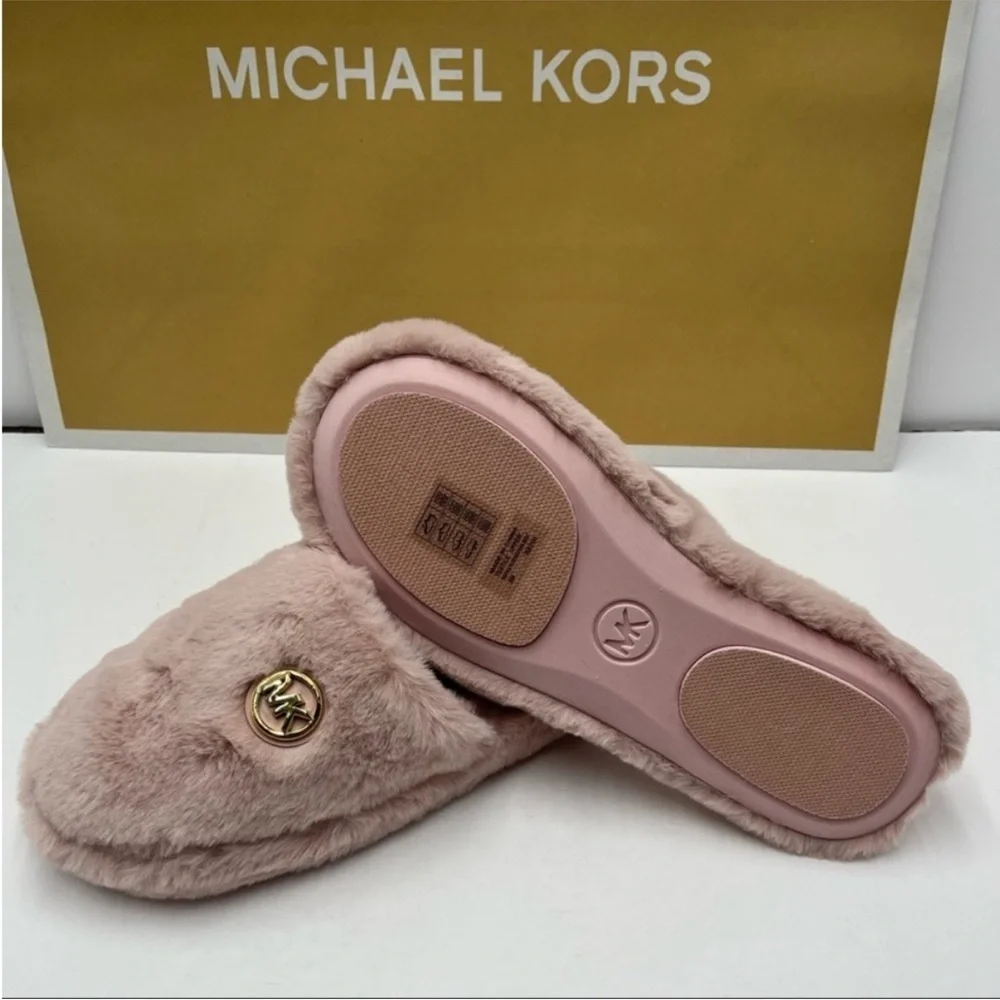 Michael Kors Blush Furry Women's Slippers